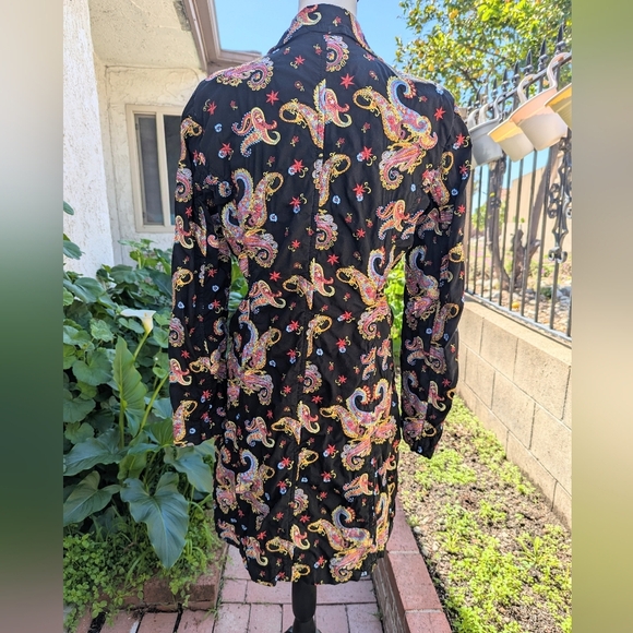 Johnny Was Paisley Embroidered Coat - Picture 4 of 7